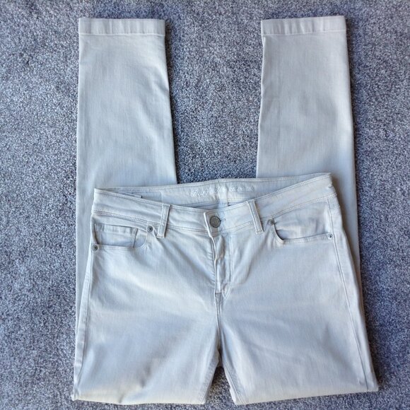 ⭐RAFFAELLO ROSSI “VIC” COLOURED DENIM In Cream, size 8⭐ - Picture 1 of 8